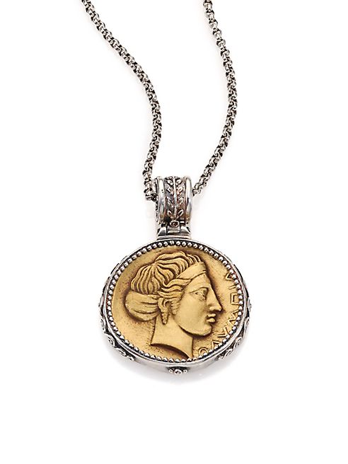 Konstantino - Kerma Olympia Bronze & Sterling Silver Coin Pendant