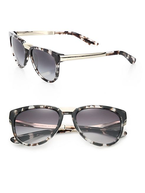 Dolce & Gabbana - 54MM Metal & Plastic Square Sunglasses