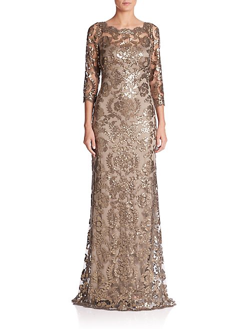 Tadashi Shoji - Sequin Lace Gown