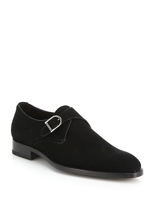 Ermenegildo Zegna - Suede Monk-Strap Shoes