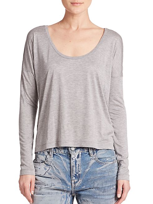 T by Alexander Wang - Long-Sleeve Jersey Tee