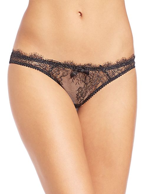 L'Agent by Agent Provocateur - Grace Fringed Lace Mini Brief