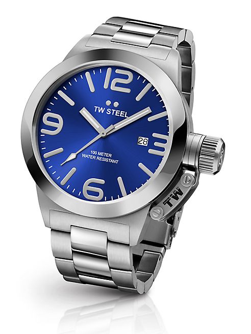 TW Steel - Canteen 45MM Stainless Steel Bracelet Watch