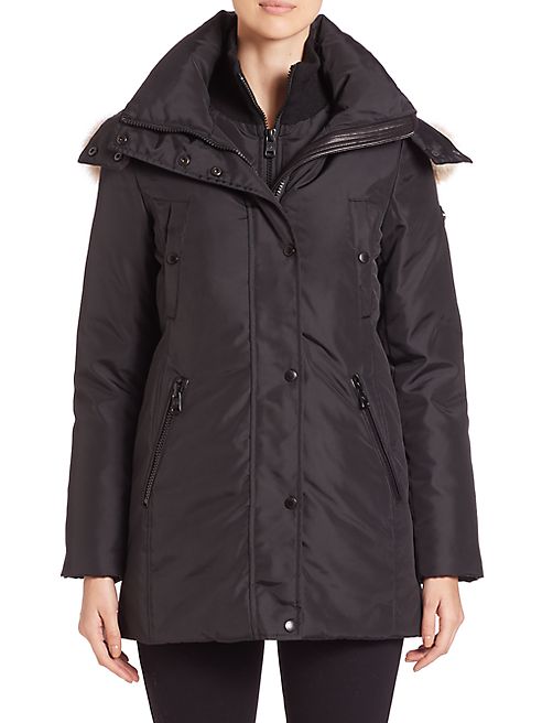 Andrew Marc - Sydney Coyote Fur-Trim Down Parka