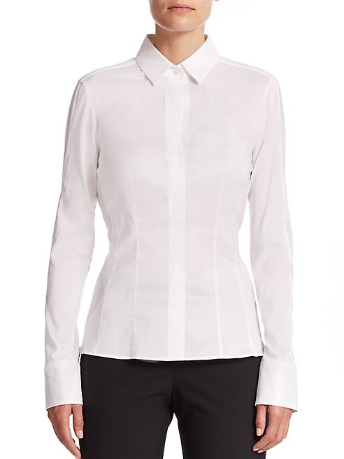 BOSS - Bashina Stretch Poplin Blouse