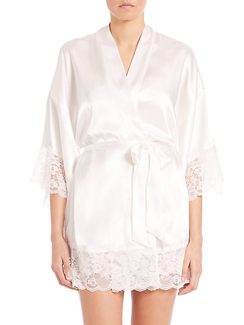 In Bloom - The Bride Satin & Lace Wrapper Robe