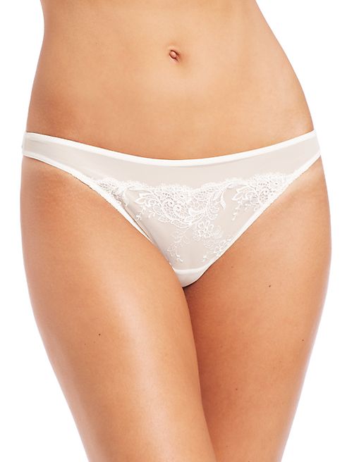 La Perla - Primula Embroidered Lace Thong