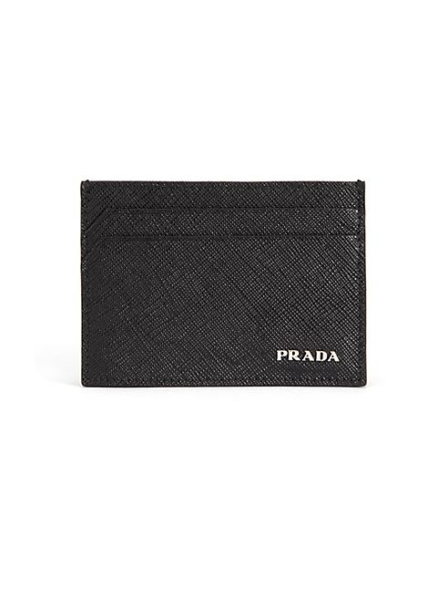 Prada - Lettered Leather Card Case