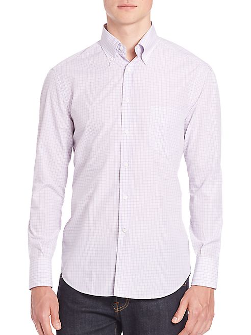 Brunello Cucinelli - Checked Long Sleeve Shirt