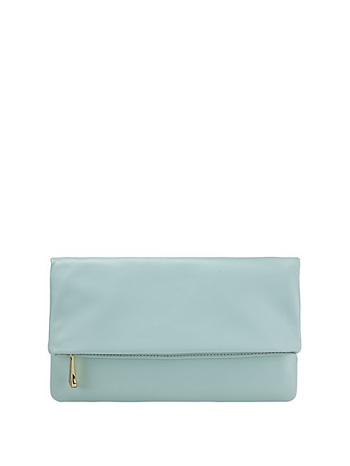 GiGi New York - With Love From Kat Leather Fold-Over Clutch