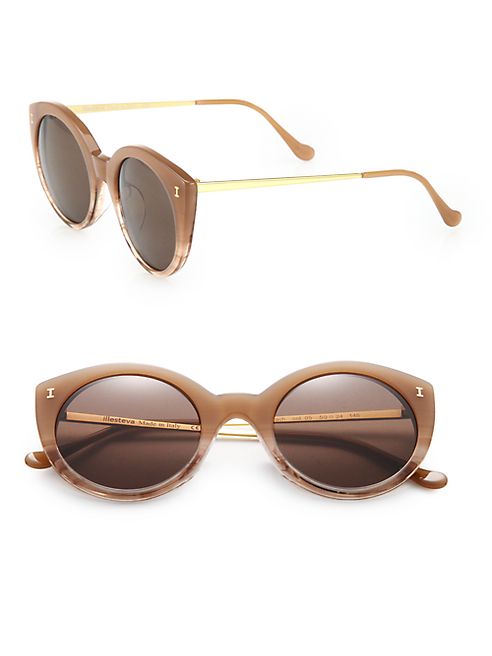 Illesteva - Palm Beach 49MM Round Sunglasses