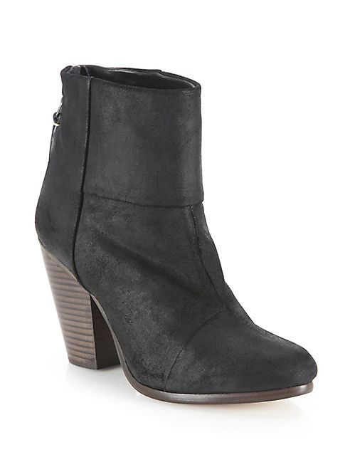 Rag & Bone - Newbury Waxed Suede Booties