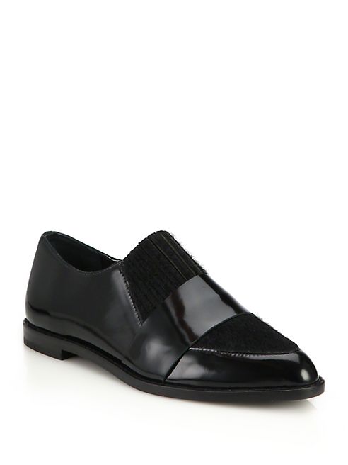 Loeffler Randall - Rosa Patent Leather & Calf Hair Loafers