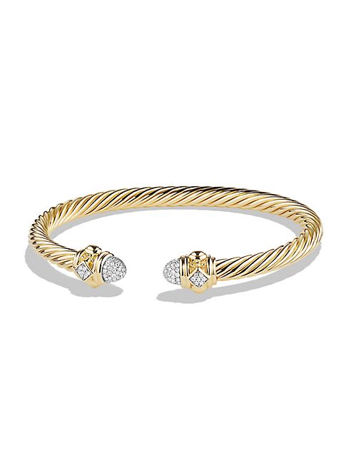 David Yurman - Renaissance Bracelet with Diamonds in 18K Gold