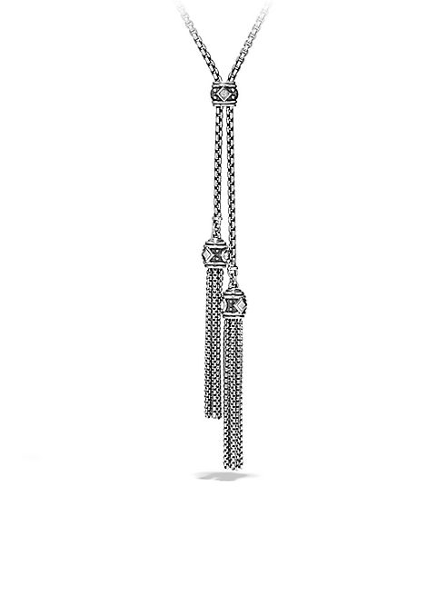 David Yurman - Renaissance Tassel Necklace with Diamonds in Silver