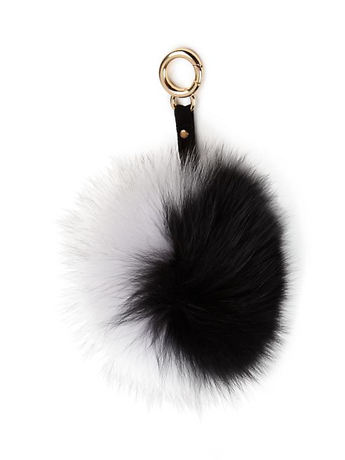 Adrienne Landau - Fox Fur Pom-Pom Keychain