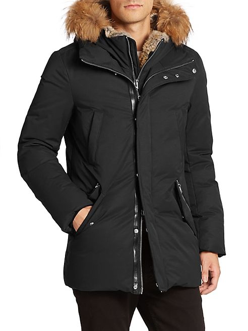 Mackage - Fur-Trim Hip-Length Down Jacket