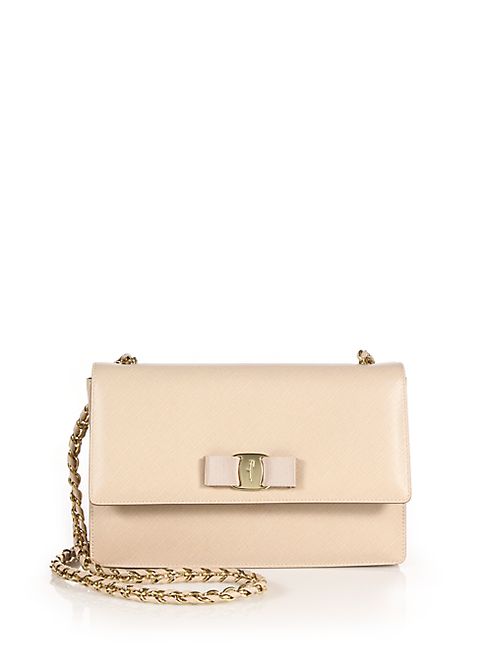 Salvatore Ferragamo - Ginny Medium Saffiano Leather Crossbody Bag