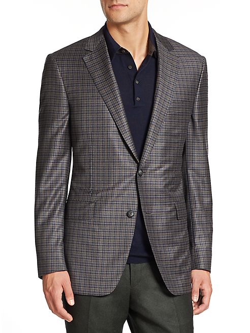 Saks Fifth Avenue Collection - Samuelsohn Checked Wool Sportcoat