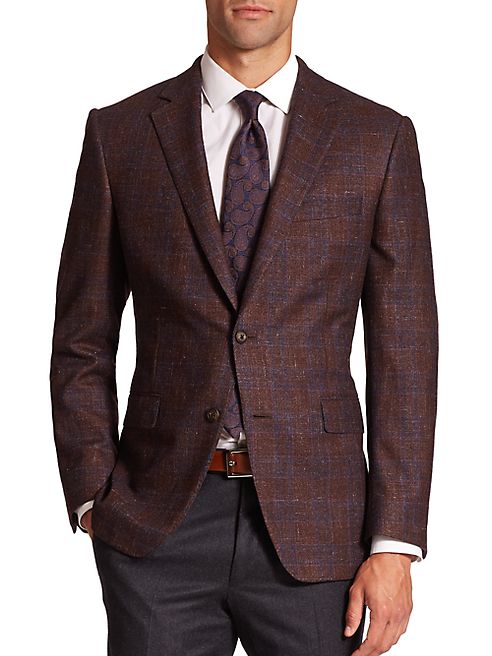 Saks Fifth Avenue Collection - Samuelsohn Two-Button Check Sportcoat