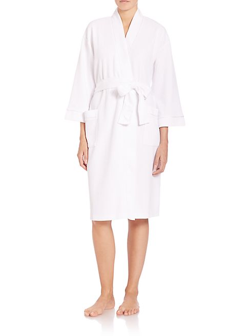 Saks Fifth Avenue Collection - Waffle-Knit Wrap Robe