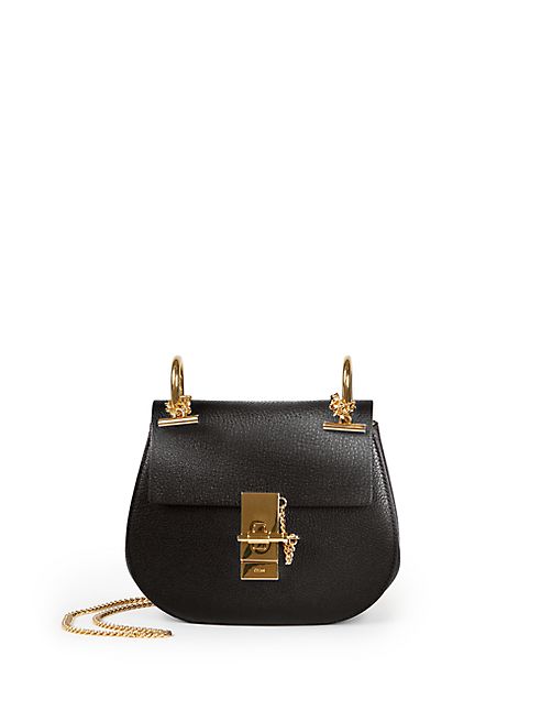 Chloé - Drew Nano Leather Saddle Crossbody Bag