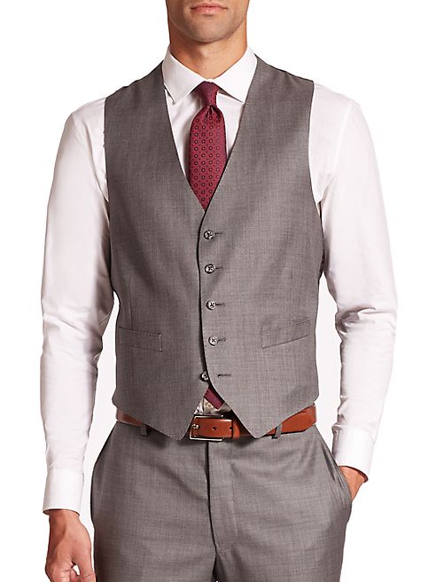 Saks Fifth Avenue Collection - Samuelsohn Textured Wool Vest