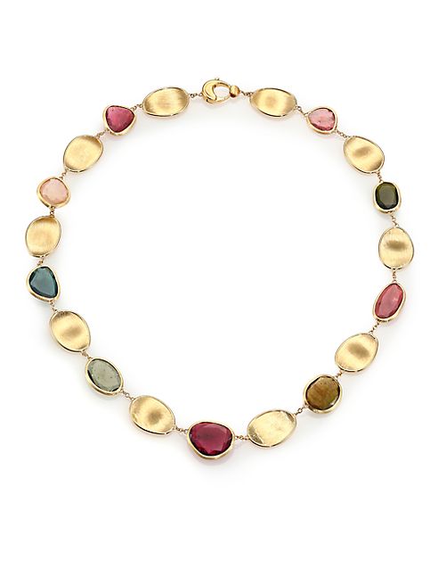 Marco Bicego - Lunaria Multicolor Tourmaline & 18K Yellow Gold Collar Necklace