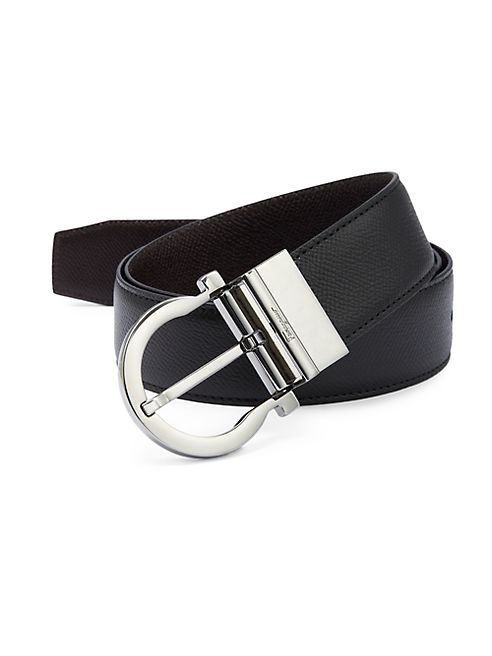 Salvatore Ferragamo - Grained Leather Belt