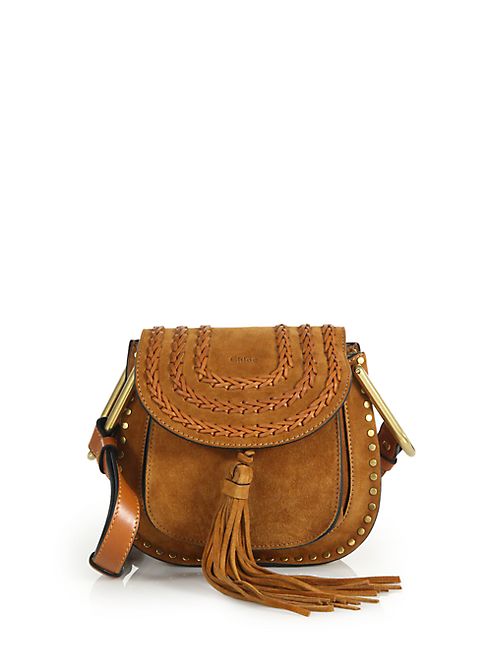 Chloé - Hudson Mini Tasseled Suede Crossbody Bag