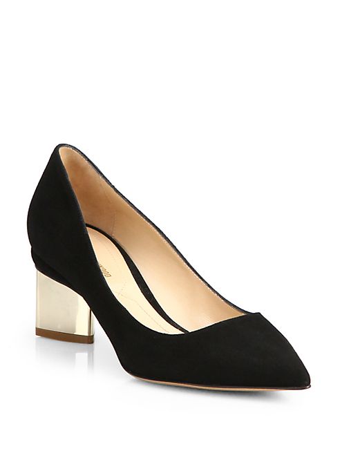 Nicholas Kirkwood - Suede Block Heel Pumps