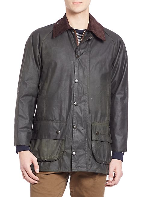 Barbour - Washed Ribbed Collar Jacket