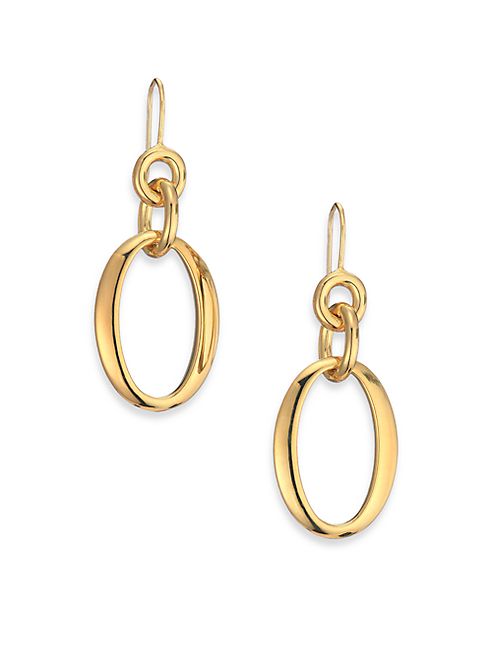 IPPOLITA - Glamazon 18K Yellow Gold Oval Link Drop Earrings