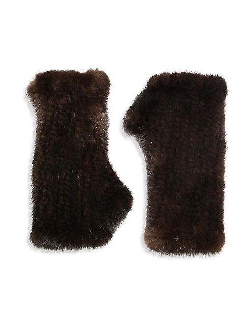 Surell - Fingerless Mink Gloves