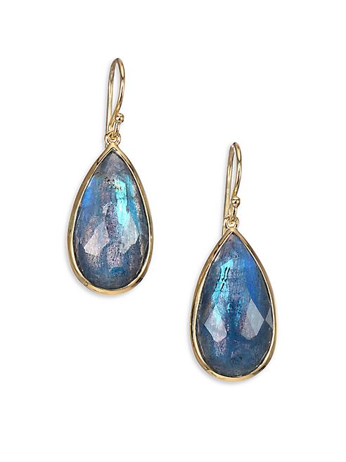 IPPOLITA - Rock Candy London Blue Topaz, Labradorite & 18K Yellow Gold Doublet Pear Drop Earrings