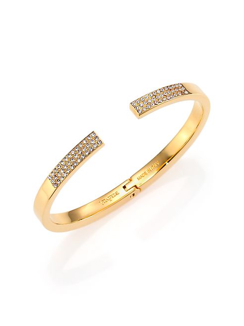 Vita Fede - Divisio Crystal Cuff Bracelet/Goldtone