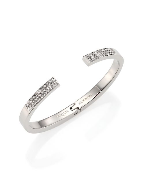 Vita Fede - Diviso Crystal Cuff Bracelet/Silvertone