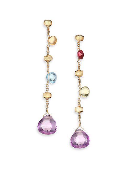 Marco Bicego - Paradise Semi-Precious Multi-Stone Multicolor 18K Yellow Gold Drop Earrings