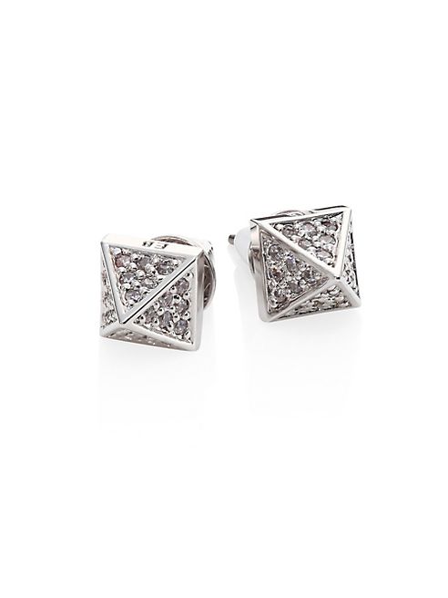 Eddie Borgo - Pave Pyramid Stud Earrings