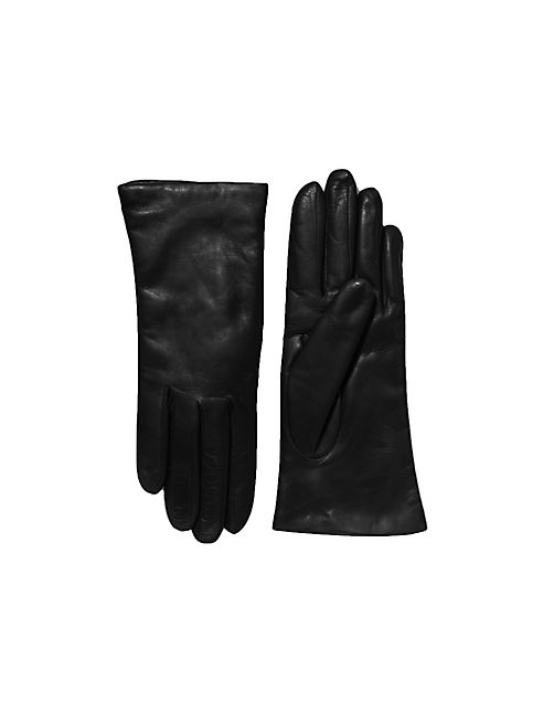 Saks Fifth Avenue Collection - Cashmere-Lined Leather Gloves