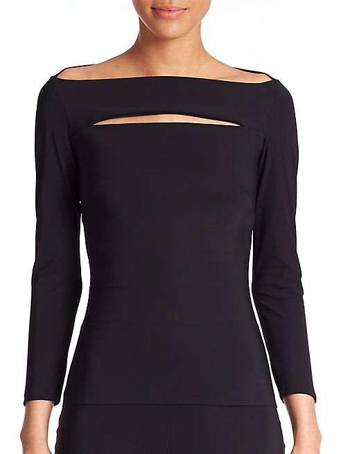 La Petite Robe di Chiara Boni - Katy Slit-Front Top