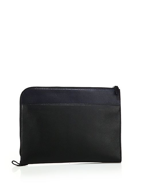 Saks Fifth Avenue Collection - Two-Tone Leather Portfolio