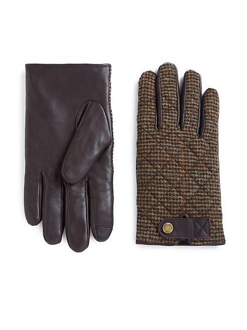 Polo Ralph Lauren - Quilted Hybrid Leather Touch Gloves