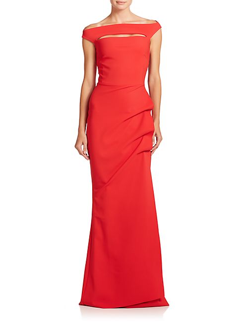 La Petite Robe di Chiara Boni - Melania Cap-Sleeve Gown