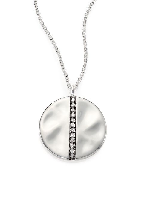 IPPOLITA - Glamazon Stardust Diamond & Sterling Silver Large Disc Pendant Necklace