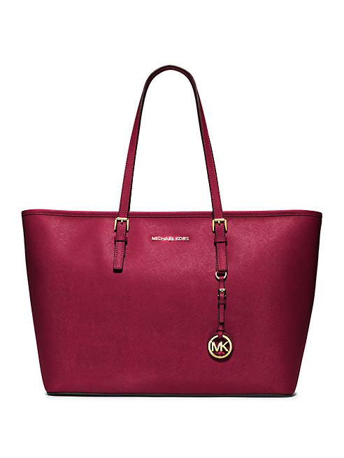 MICHAEL MICHAEL KORS - Jet Set Medium Saffiano Leather Travel Tote