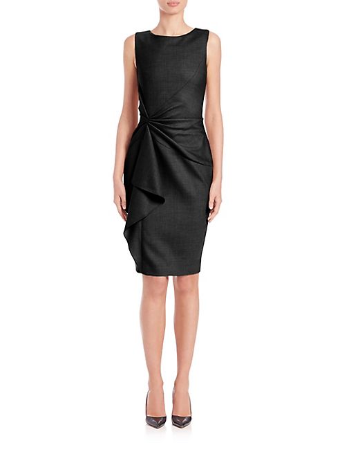 Carolina Herrera - Icon Collection Gathered-Front Dress