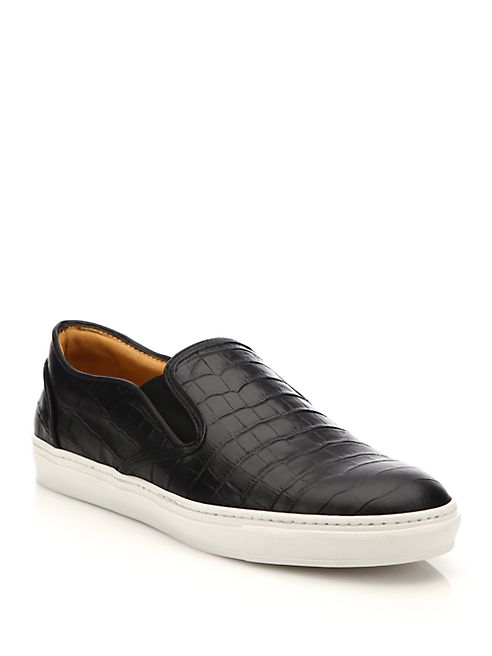 Saks Fifth Avenue Collection - Croc Print Slip-On Sneakers