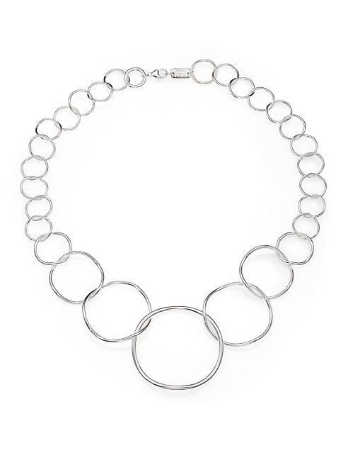 IPPOLITA - Glamazon Sterling Silvery Wavy Circle Necklace