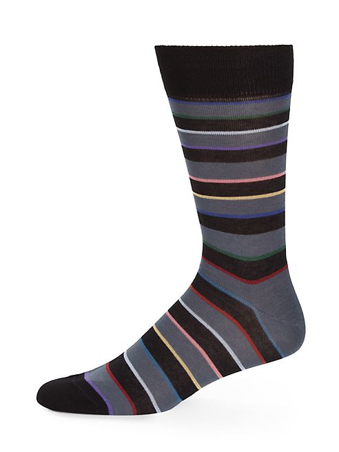 Paul Smith - Rainbow Block Striped Socks